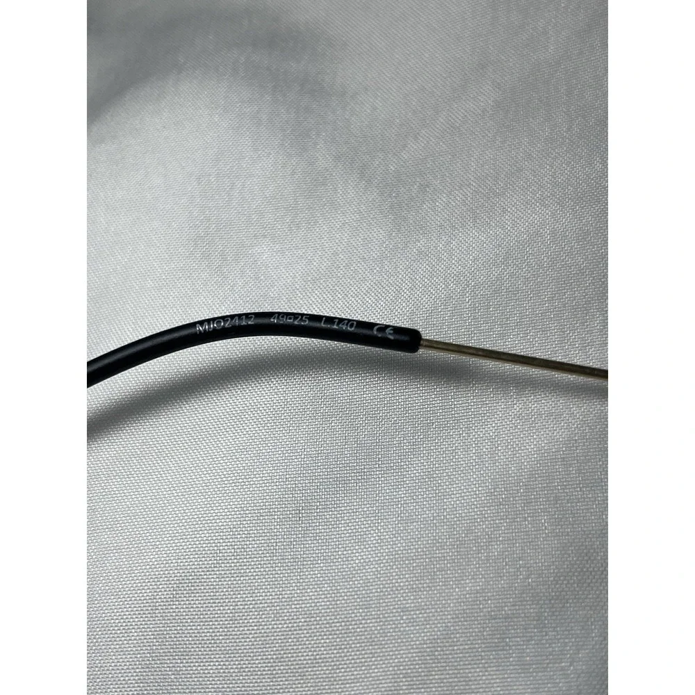 Maui Jim Eyeglasses MJO2412-2M‎ Matte Black/Gold Square Frame Italy 49[]25 140